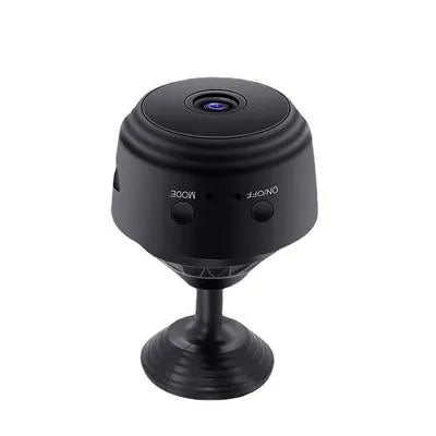 Black Bean-Shaped 24/7 Security Camera with ON/OFF Controls
