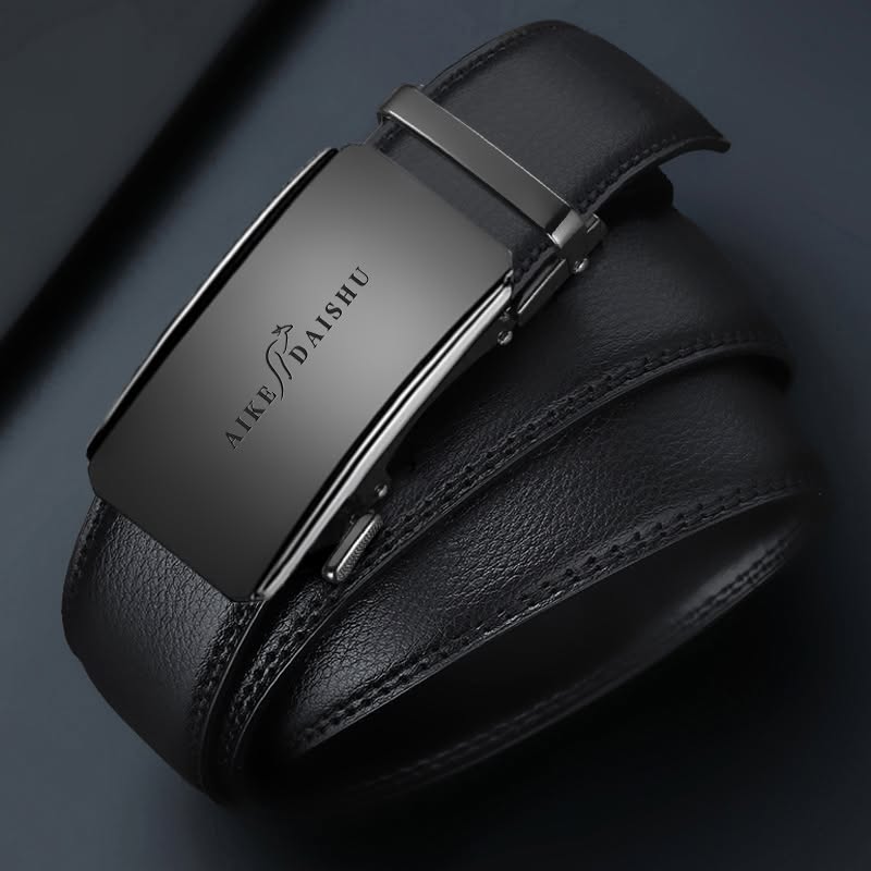 Men's Black Leather Belt